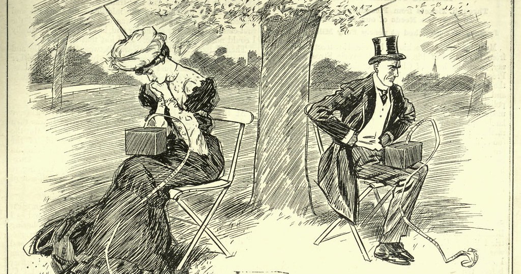 ‘Forecasts for 1907: Development of Wireless Telegraphy, Scene in Hyde ...