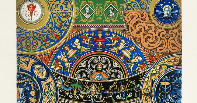 ‘Renaissance’ by Albert Racinet from L’Ornement Polychrome (1869–73 ...