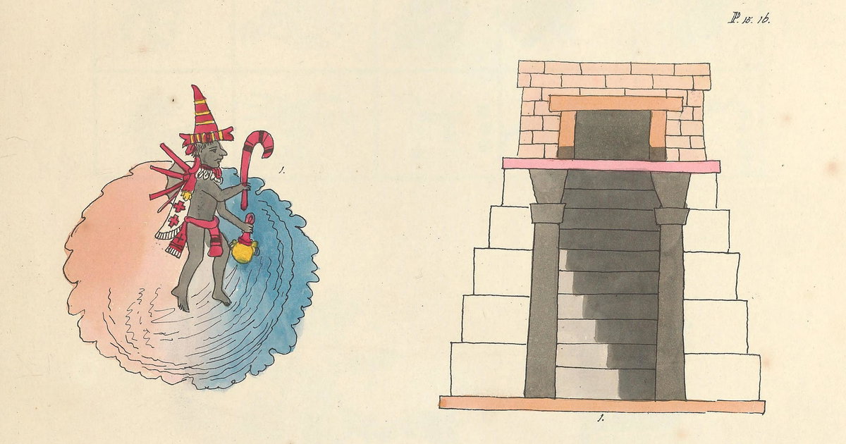 ‘Facsimile of the Codex Ríos, ca. after 1566’ by Agostino Aglio from ...