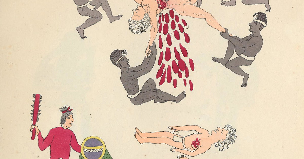 ‘Facsimile of the Codex Ríos, ca. after 1566’ by Agostino Aglio from ...