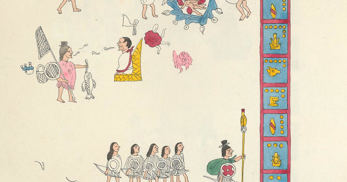 ‘Facsimile of the Codex Ríos, ca. after 1566’ by Agostino Aglio from ...