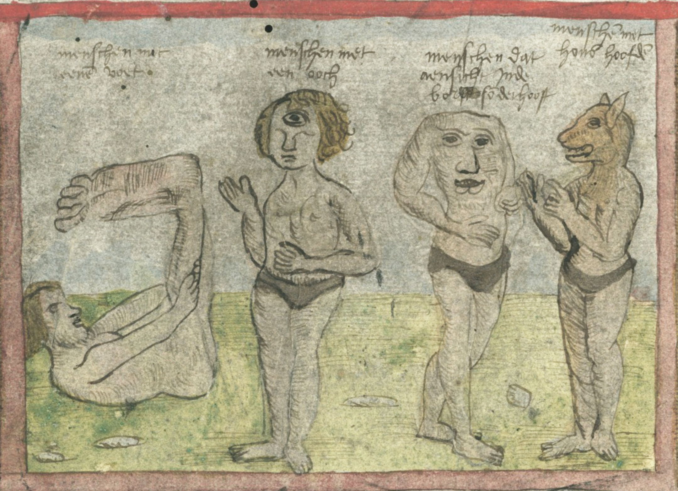 Illustration of headless species of human