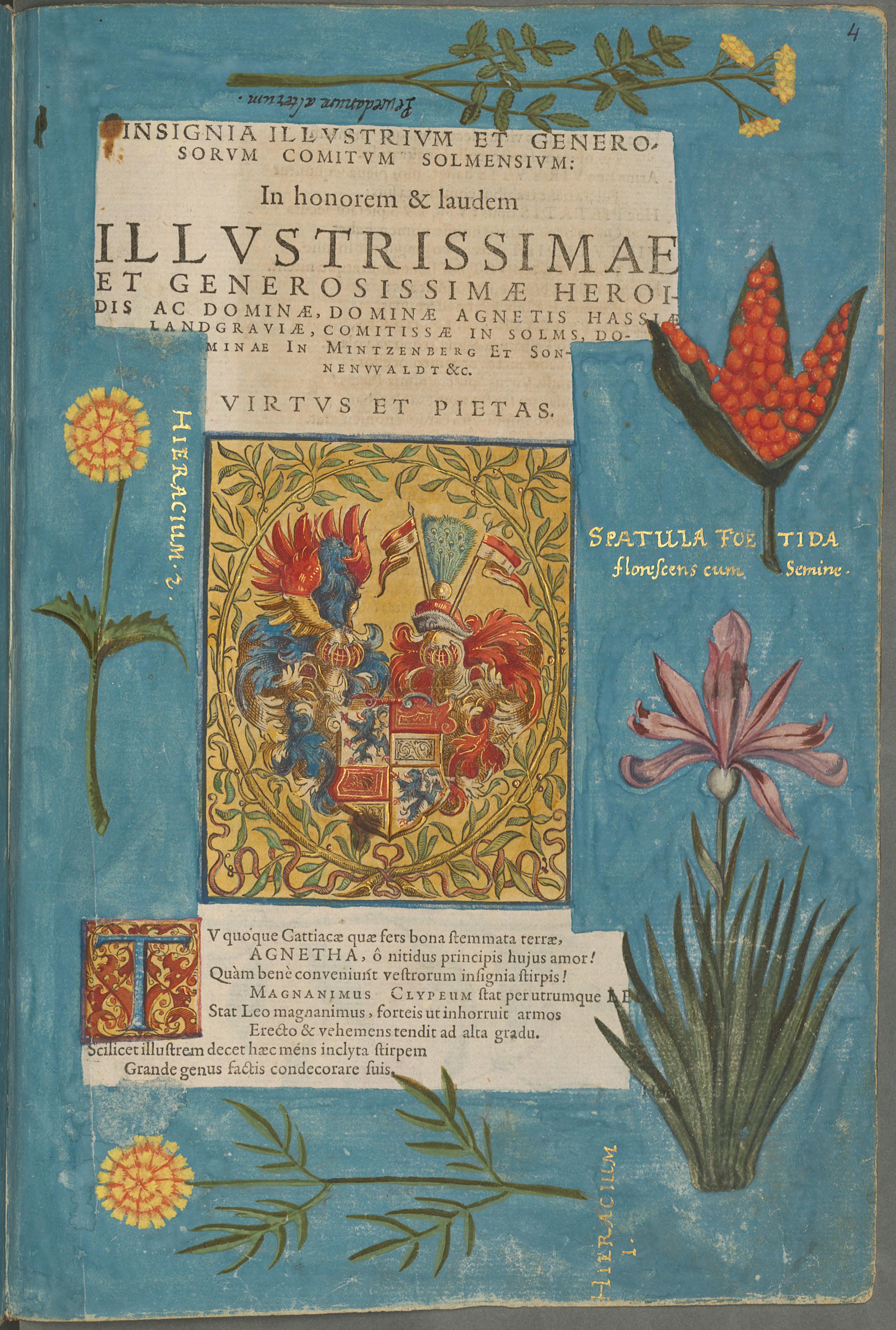 Illustration of the commemorative events held for Elisabeth of Hessen’s christening.