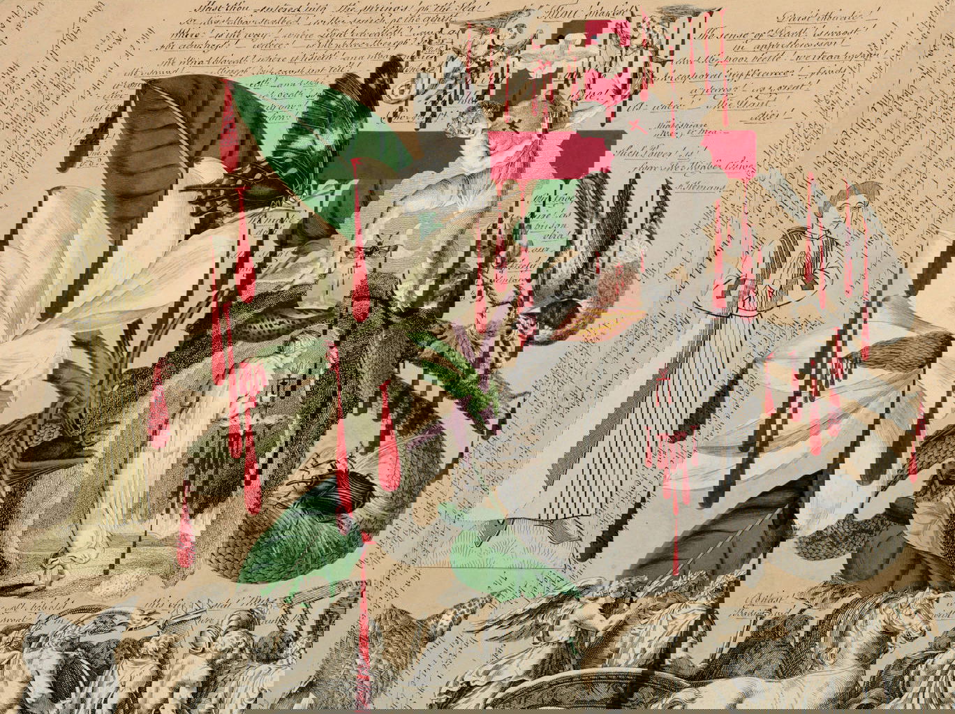 blood collage by Garland