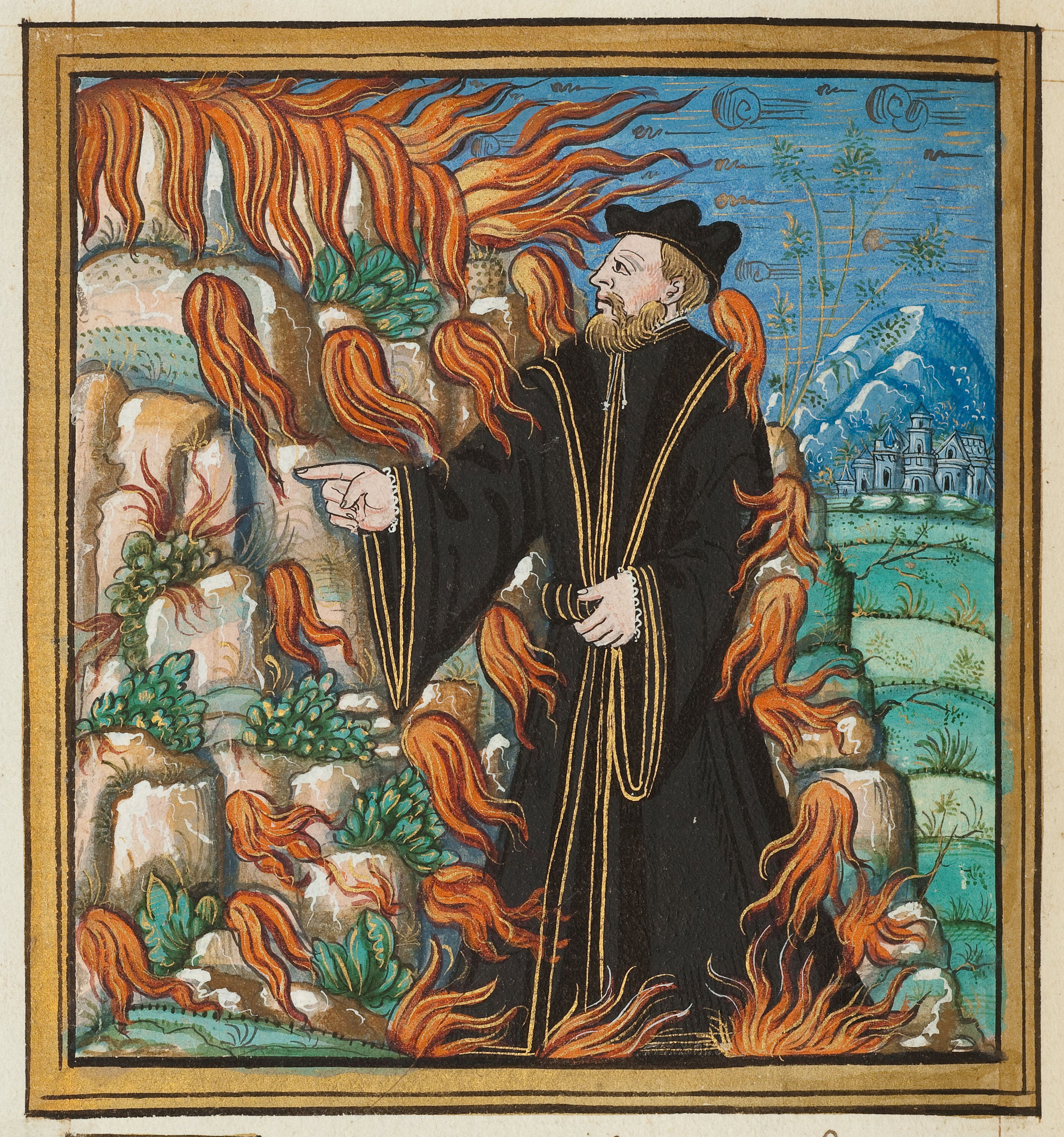Manuscript illumination of monsters and miracles.
