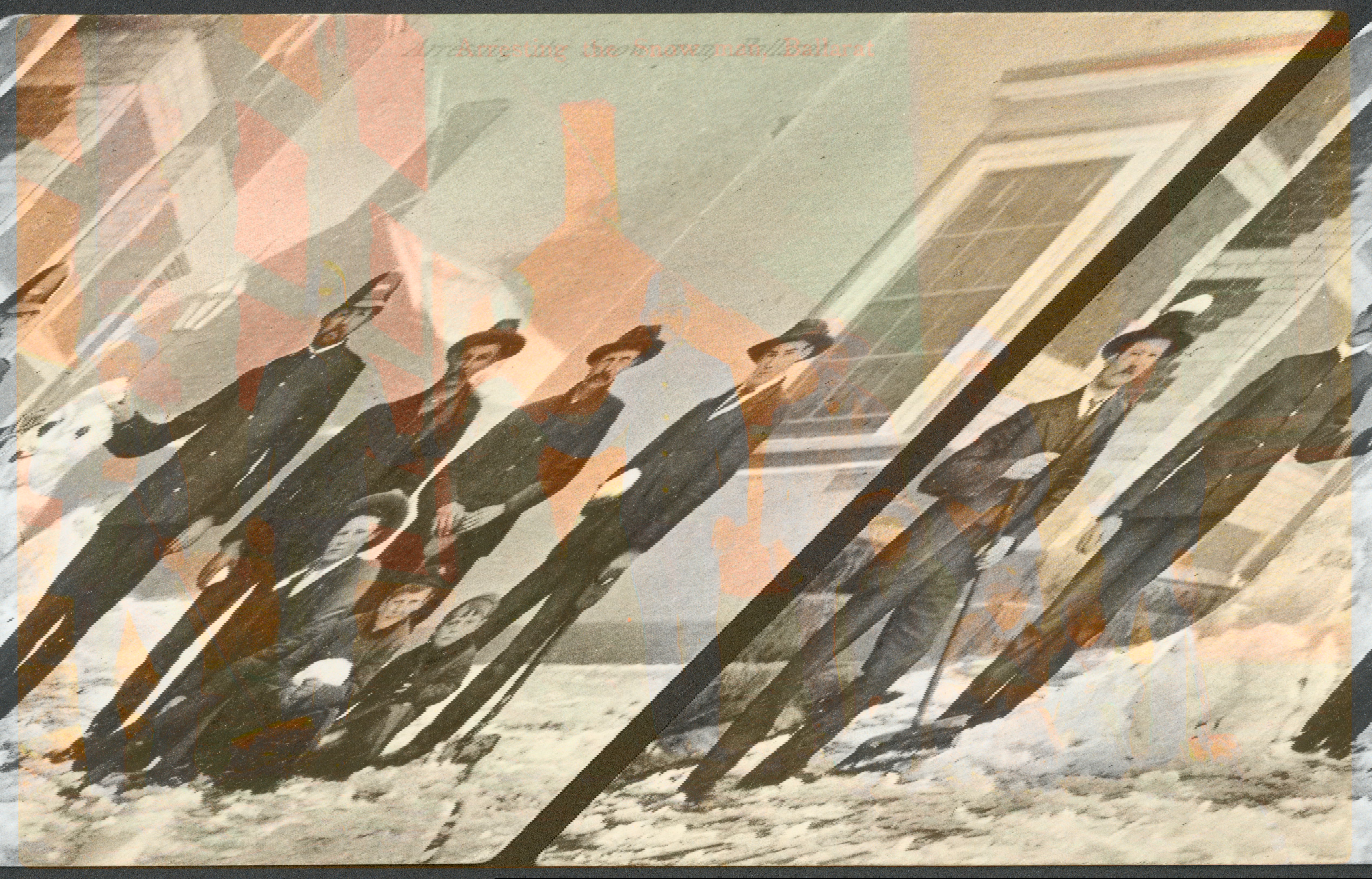 Photograph of snowman