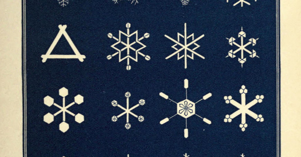 Snowflake Chapter Untitled Image from Snowflakes: A Chapter From the Book of Nature (1863 ...