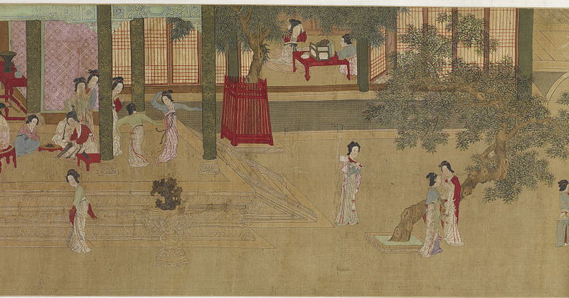 ‘Spring Morning in the Han Palace (detail)’ by Qiu Ying (17th century)
