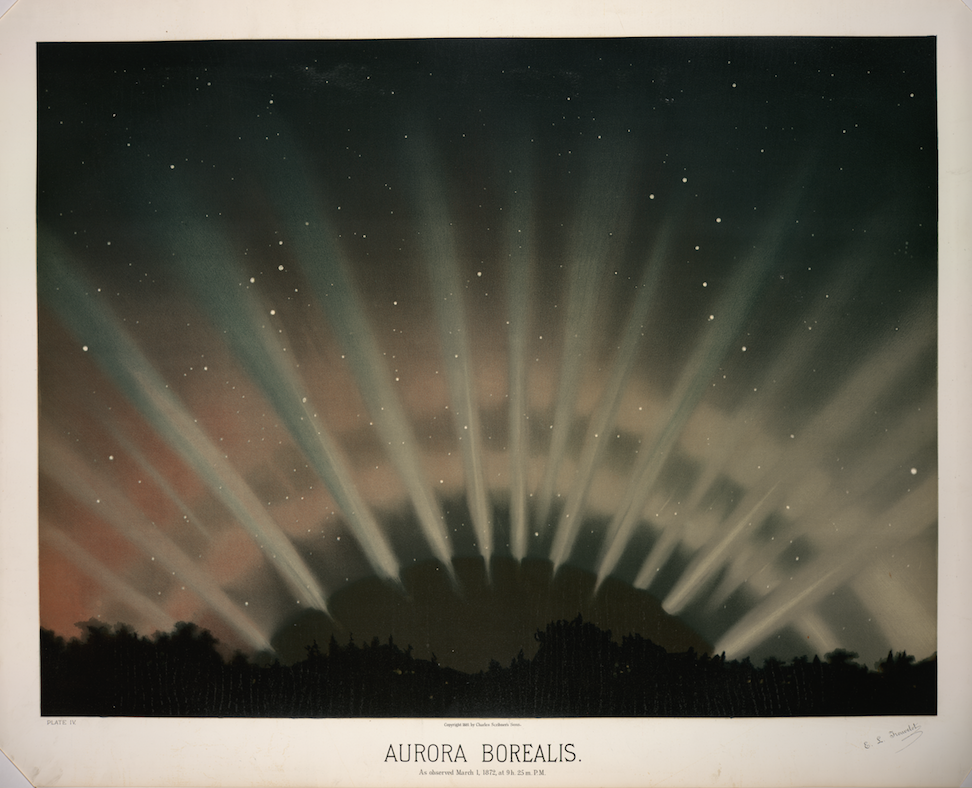 Aurora Borealis' by Étienne Léopold Trouvelot from The Trouvelot