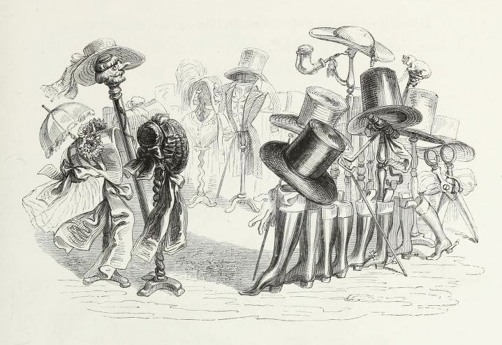 Illustration from <em>Another World</em>, 1844.' by J. J.
