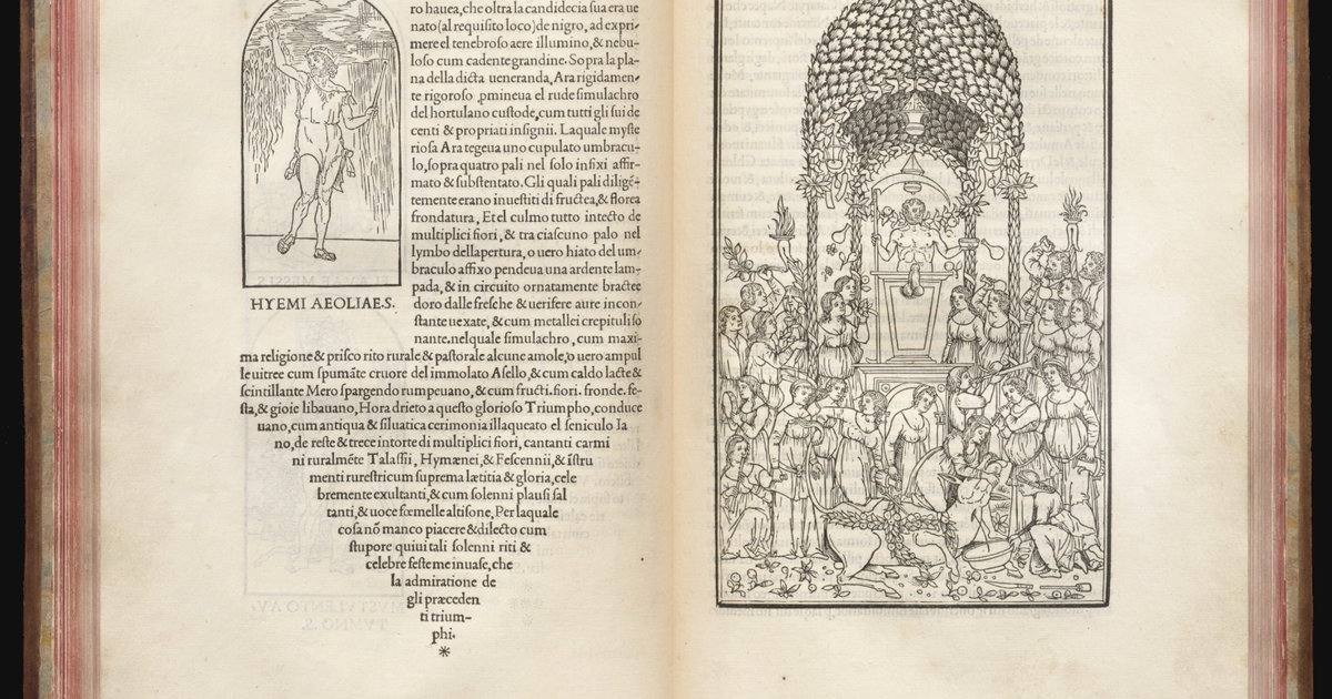 ‘The worship of Priapus’ from Hypnerotomachia Poliphili (1499)
