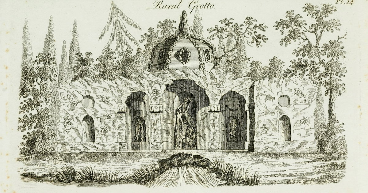 ‘Rural Grotto’ from Grotesque Architecture (1790) | Public Domain Image ...