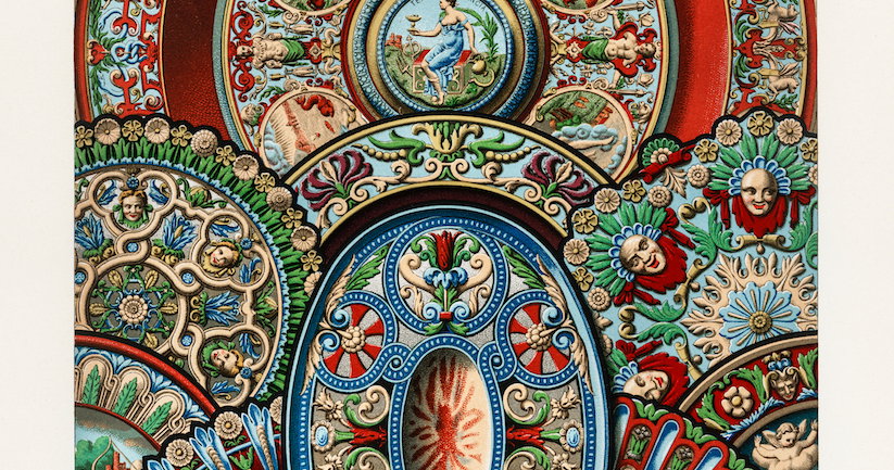 ‘Renaissance’ by Albert Racinet from L’Ornement Polychrome (1869–73 ...