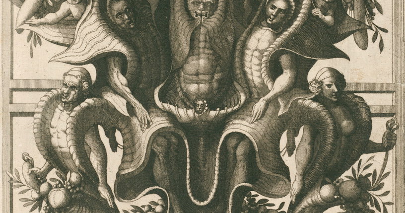Grotesque Print ‘Grotesque Ornament Print: I’ by Cornelis Floris II (1556) | Public ...